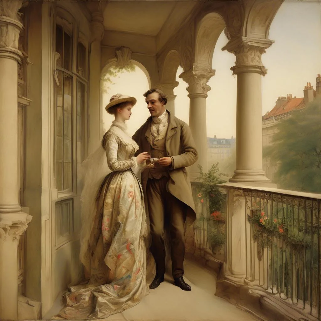Couple on the Balcony – Henry Villierme